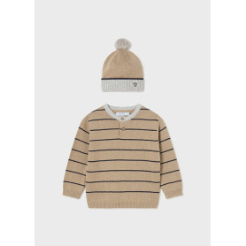 COMPL.MAGLIONE CAPPELLO RIGHE