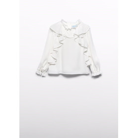 BLUSA CHIFFON VOLANT