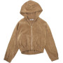 MAGLIA FULL ZIP CAPPUCCIO RAGAZZA