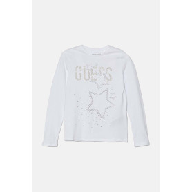 LS T-SHIRT W/STRASS GUESS