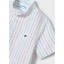 CAMICIA M/C LINO RIGHE COREAN