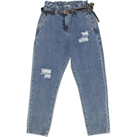 PANTALONE JEANS CON CINTURA TO BE TOO