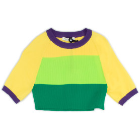 MAGLIA CROPPED MULTICOLOR