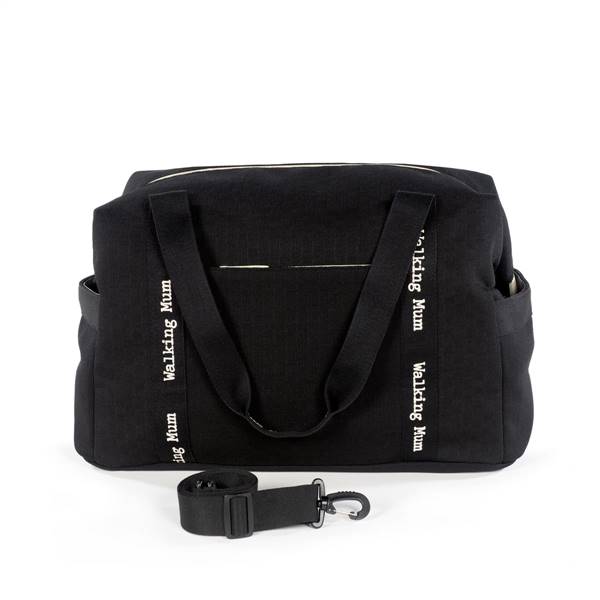 BORSA XL ECO MUM BLACK  WALKING MUM