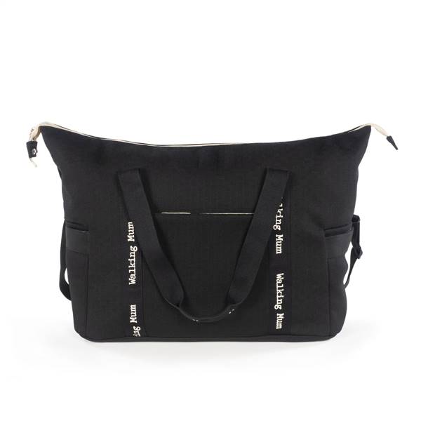 BORSA XL ECO MUM BLACK  WALKING MUM