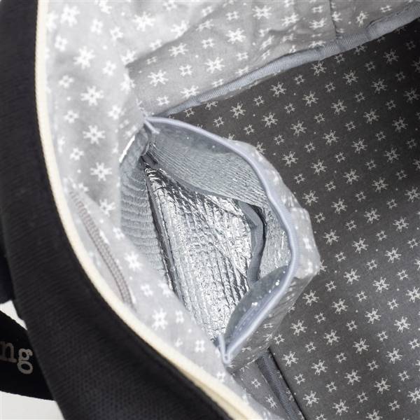 BORSA XL ECO MUM BLACK  WALKING MUM