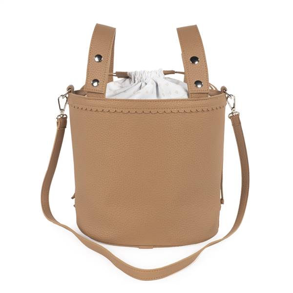 BUCKET BAG CARAMEL PASITO PASITO