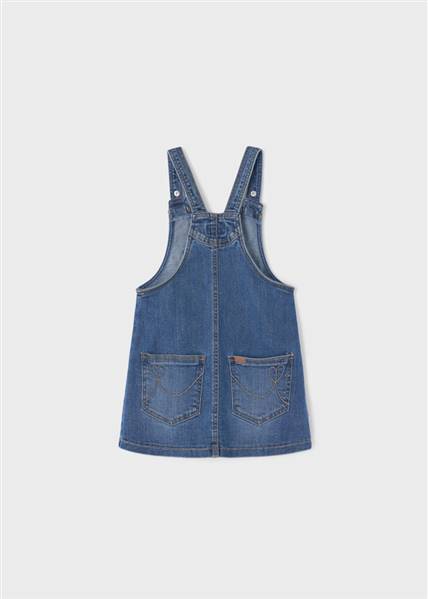 GONNA SALOPETTE JEANS FIORE
