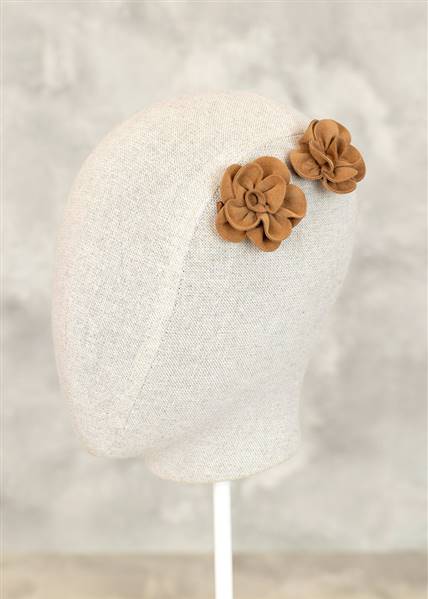 FERMAGLI FIORI CAMOSCIATI