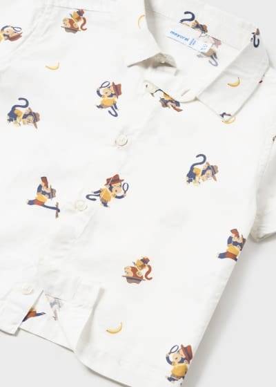 CAMICIA M/C  STAMPATA