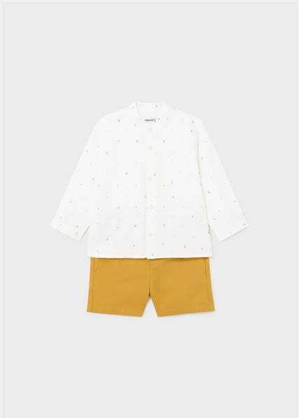 COMPL.BERMUDA CAMICIA M/L LIN