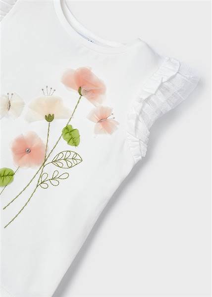 SHIRT M/C FIORI APPLICAZ.