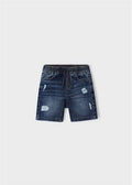 BERMUDA JEANS STRAPPATO