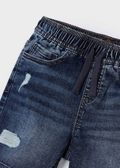 BERMUDA JEANS STRAPPATO