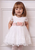 ABITO TULLE RICAMATO GUIPUR