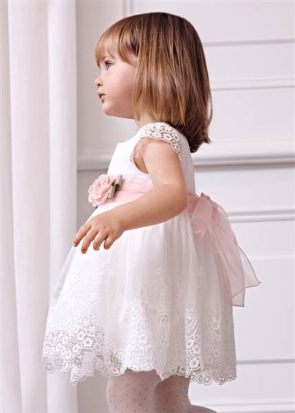 ABITO TULLE RICAMATO GUIPUR