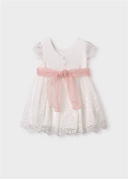 ABITO TULLE RICAMATO GUIPUR
