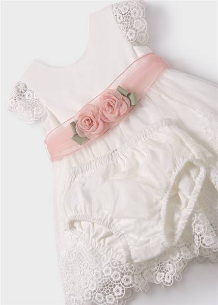 ABITO TULLE RICAMATO GUIPUR
