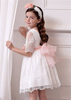 ABITO TULLE RICAMATO GUIPUR