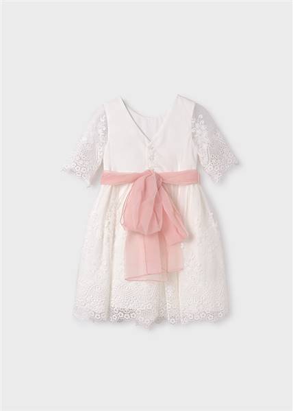 ABITO TULLE RICAMATO GUIPUR