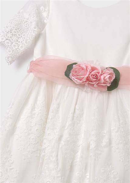 ABITO TULLE RICAMATO GUIPUR