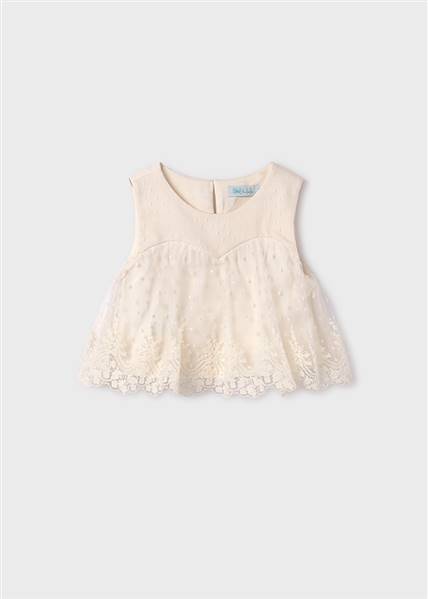 TOP TULLE RICAMATO