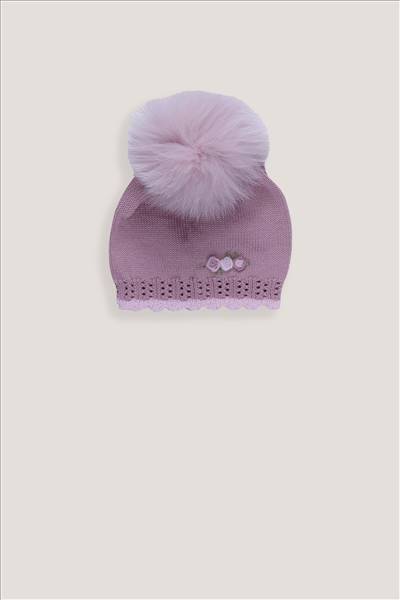CAPPELLINO IN LANA CON PONPON MARLÙ