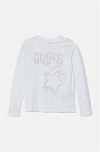 LS T-SHIRT W/STRASS GUESS