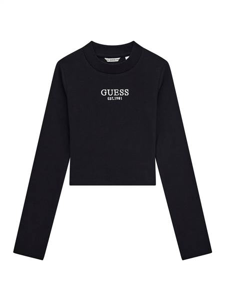 TSHIRT MANICA LUNGA CROP GUESS