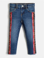 JEANS CON BANDE BAMBINA E NEONATA GUESS