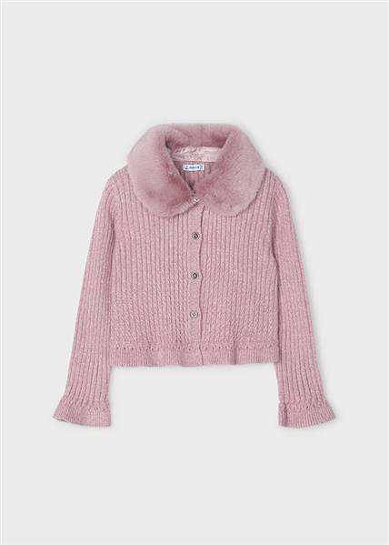 CARDIGAN TRICOT COLLETTO PELL