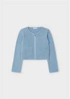 CARDIGAN TRICOT ECOPELLE