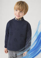 PULLOVER MOTIVI EMBOSSED