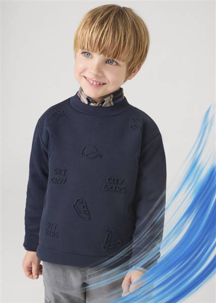 PULLOVER MOTIVI EMBOSSED