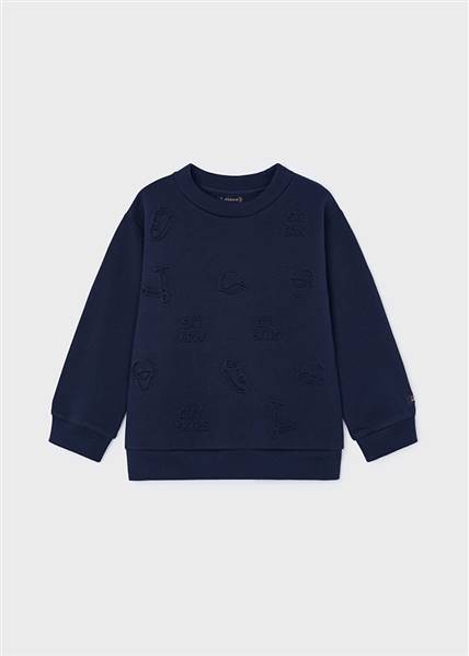 PULLOVER MOTIVI EMBOSSED