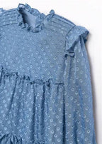 VESTITO CHIFFON PLUMETIS JACQ