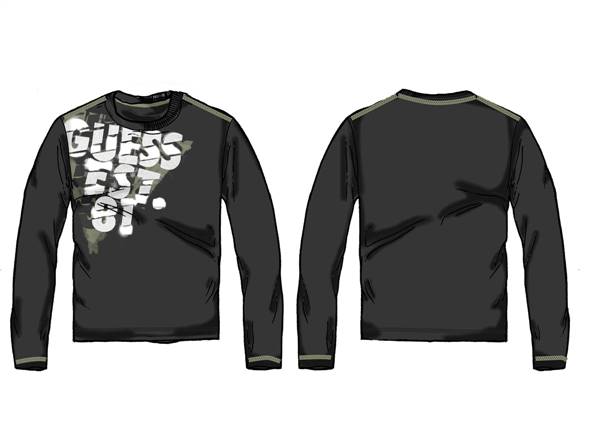 MAGLIETTA MANICA LUNGA GUESS