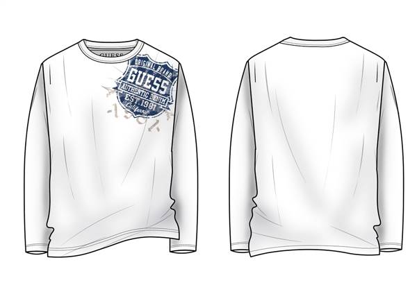 T-SHIRT MANICA LUNGA GUESS