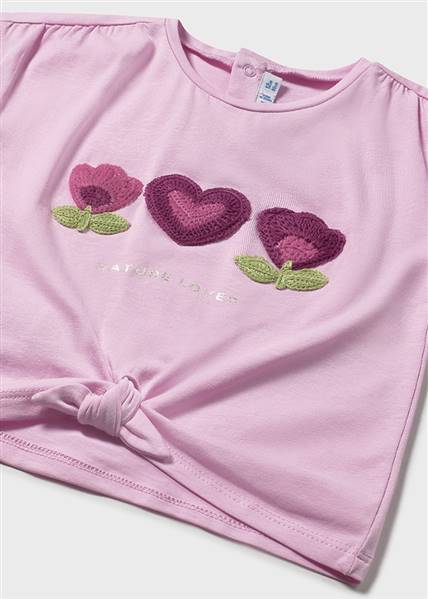 MAGLIETTA M/C APPLIC CROCHET