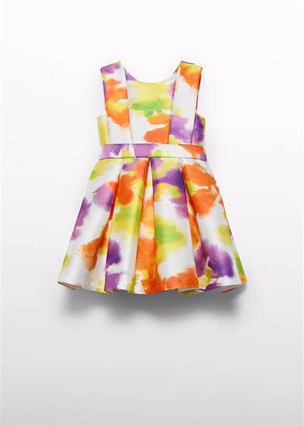 VESTITO MIKADO STAMPATO