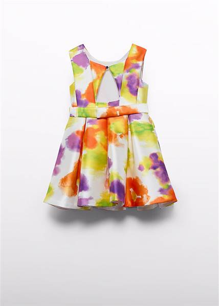VESTITO MIKADO STAMPATO