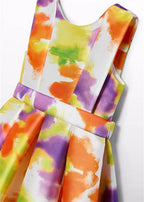 VESTITO MIKADO STAMPATO