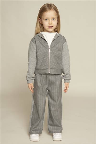 PANTALONE IN FELPA RIGATA  BAMBINA