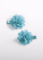SET 2 FERMAGLI FIORI CHIFFON ABEL E LULA