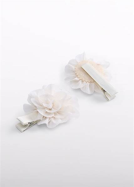 SET 2 FERMAGLI FIORI CHIFFON ABEL E LULA