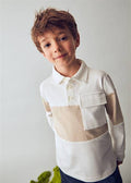 POLO M/L COLOR BLOCK