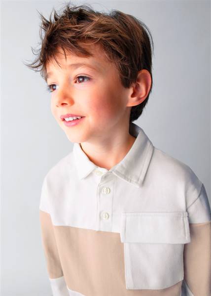 POLO M/L COLOR BLOCK