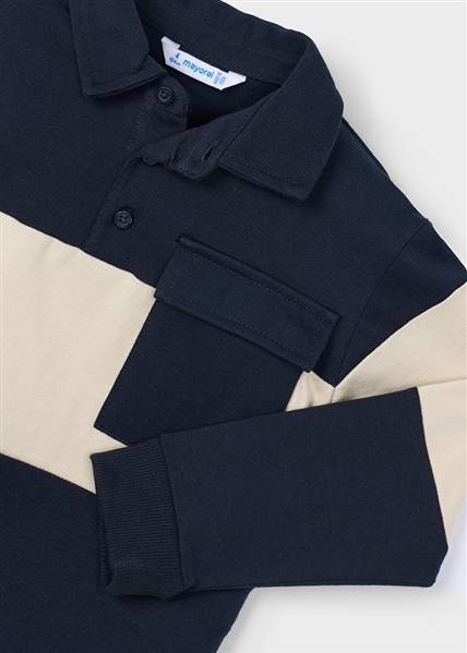 POLO M/L COLOR BLOCK