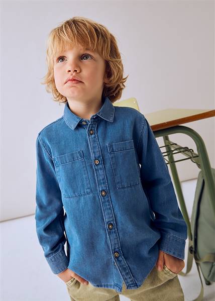 CAMICIA M/L DENIM