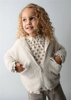FELPA TRICOT CON PELLICCIA MAYORAL